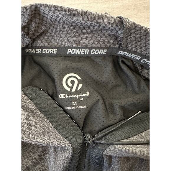 Champion Power Core Half Zip Hoodie sz Medium - Picture 3 of 4